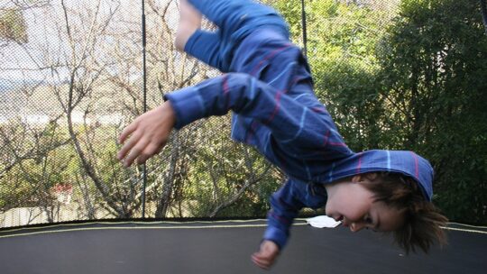 Trampolin nedgravning
